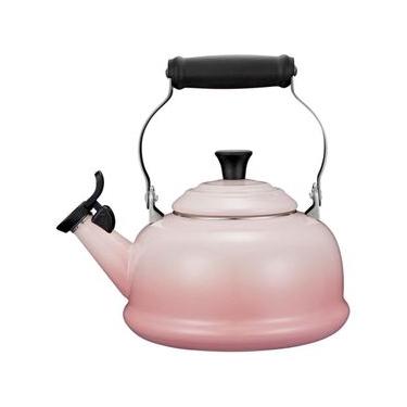 Imagem de CHALEIRA LE CREUSET TRADICIONAL 1,6L COM APITO EM AÇO ESMALTADO SHELL PINK 40104027770000