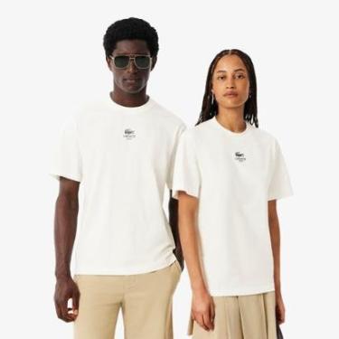Imagem de Camiseta Lacoste em Algodão com Estampa Assinada-Masculino