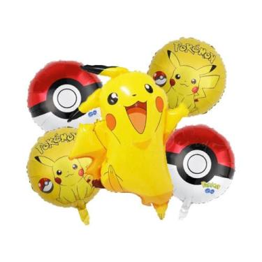 Imagem de Conjunto De Balões Pokémon Para Aniversário De Crianças De 1 a 9 Anos 