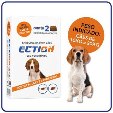 Imagem de Antipulgas e Carrapatos Ection 2 Comprimidos para Todas as Raças e Pes