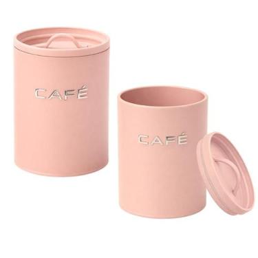 Imagem de Pote Lata Para Café Açúcar Coffee De Mantimento Decoração - MUNDIART, 