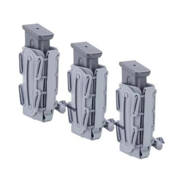 Imagem de Porta-Magazine Tático De 9mm (3 Peças) Com Clipe De Cinto Para Glock B