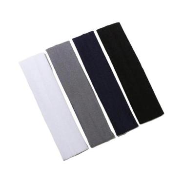 Imagem de Conjunto De Faixas De Cabelo Lisas Estilo Preppy - Tiaras Casuais Abso