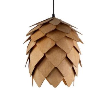 Imagem de Lustre Pendente Em Madeira - Lupulo Grande Tauari - Trybo Design