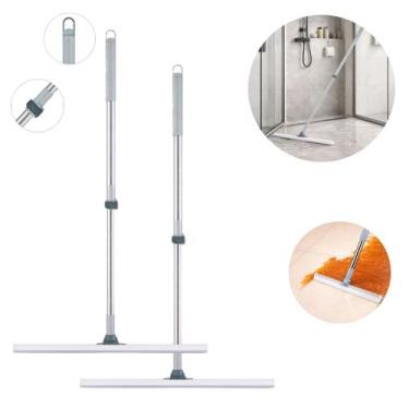 Imagem de 5 Rodo Mágico Silicone Limpeza Vassoura 2em1 Articulada - Saz