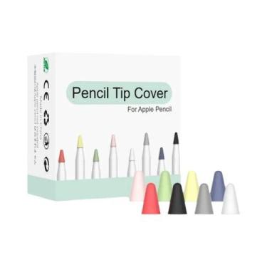 Imagem de Capa De Silicone Para Ponta De Caneta Apple Pencil pro 3 2 1 USB C 2ª 