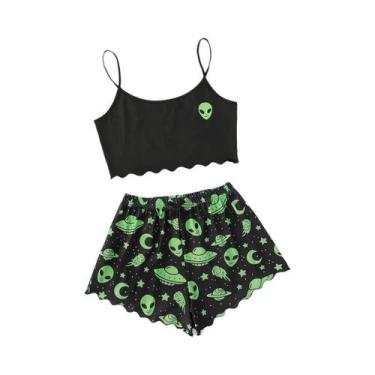 Imagem de Conjunto De Pijamas Sexy De Halloween Para Mulheres, Roupa De Dormir D