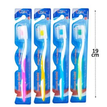 Imagem de Escova de Dente Macia Adulto com capa protetora - ATTIC, Azul