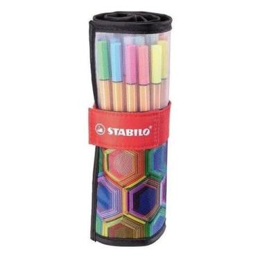 Imagem de Caneta Ponta Porosa Stabilo Fine 0.4 25 Cores Point
