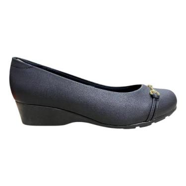 Imagem de Sapato Modare Anabela Feminino Conforto, Preto, 37