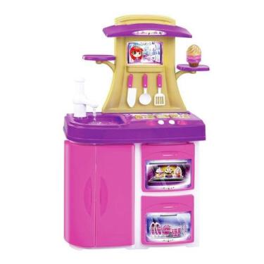 Imagem de Brinquedo Fogão Cozinha Infantil Menina Meg mais Capcake Panela e Aces