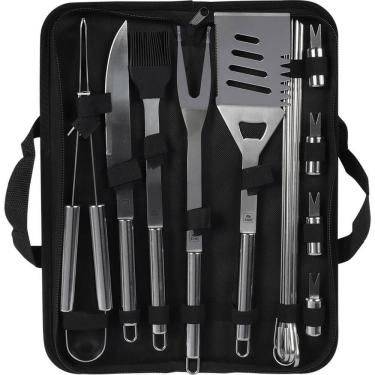 Imagem de Kit Churrasco Inox Premium  16 peças - Bel