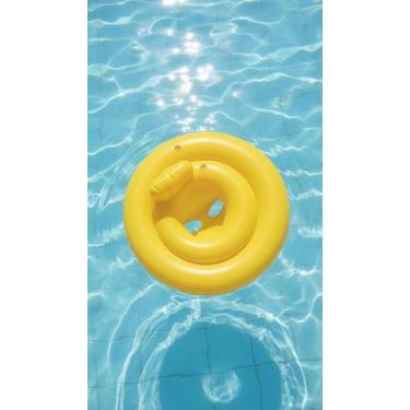 Imagem de Bote Inflável Infantil Com Assento 67cm Amarelo - Congratulations Stor