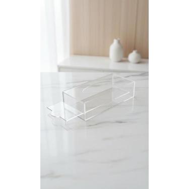 Imagem de Porta Lenço Caixa Organizadora Acrílico Cristal 25x12cm - Congratulati