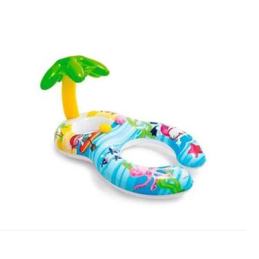 Imagem de Boia Infantil Inflável Dupla Baby Bote Peixinhos 5659 Intex