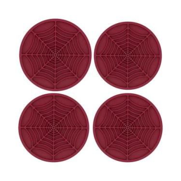 Imagem de Porta-copos De Silicone Antiderrapantes Com Tema De Teia De Aranha Div