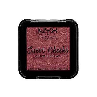 Imagem de NYX PROFESSIONAL MAKEUP - Sweet Cheeks Creamy Powder Blush Glow, Bang Bang - Pó, Paleta - Luminoso - Rosa com brilho - Shimmer