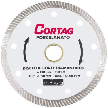 Imagem de Disco Diamantado Turbo Porcelanato - 60863 - Cortag - Disco Diamantado Turbo Porcelanato - 60863 - Cortag