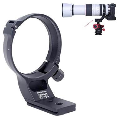 Imagem de iShoot Anel de montagem de tripé de colar de lente de metal compatível com Canon RF 100-500 mm f/4.5-7.1L é USM, suporte de lente inferior com suporte de lente Arca-Swiss Fit placa de liberação rápida ranhura de cauda de andorinha