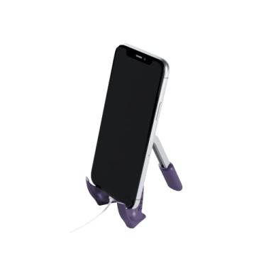 Imagem de LiteStand Mini - Suporte para celular - Octoo, Ice Silver/Roxo