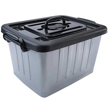 Imagem de Caixa organizadora 26l cinza - Plasnew