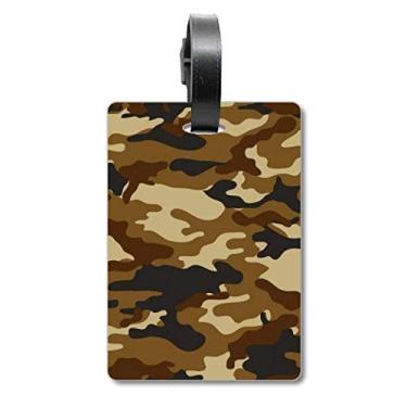 Imagem de Camuflagem Line Art Grain Ilustration Pattern Bagagem Etiqueta Bagagem Etiqueta Scutcheon Etiqueta