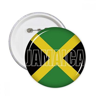 Imagem de Nome da bandeira do país Jamaica, broches, decoração de roupas, 5 peças, presente