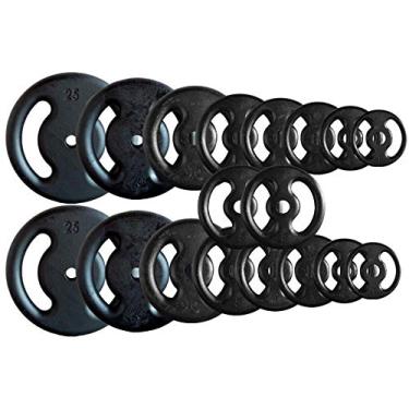 Imagem de Combo com 18 Anilhas de Ferro Fundido - 150 Kg