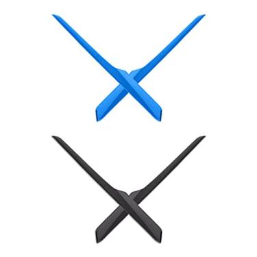 Imagem de Mryok Meias de substituição para óculos de sol Oakley Valve New 2014 – Opções, Azul-celeste e preto, One Size