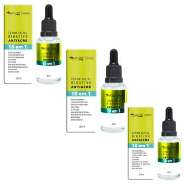 Imagem de Sérum Facial Antiacne 10 em 1 Vegano -Max Love Kit com 3un