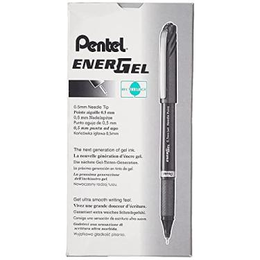 Imagem de Pentel Caneta de gel, bordado, não recarregável, 0,5 mm, tinta preta (PENBLN25A)