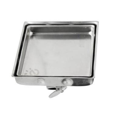 Imagem de Ralo Oculto Square Invisível Anti Odor Aço Inox 304 10x10cm