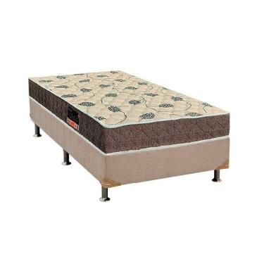 Imagem de  Cama Box Solteiro: Colchão Espuma Orthoflex D28/EP Anatômico Livorno + Base CRC Suede Clean(88x188)