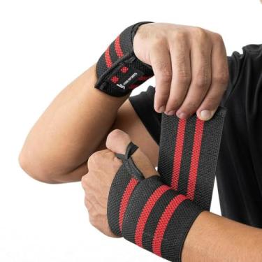 Imagem de Par Munhequeira Elástica de Pulso Crossfit Academia