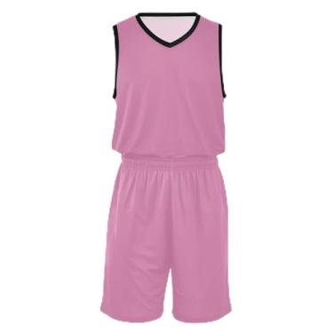 Imagem de Camisas de basquete para meninos de bolinhas, ajuste confortável, camisa de futebol de 5 a 13 anos, Flamingo, G