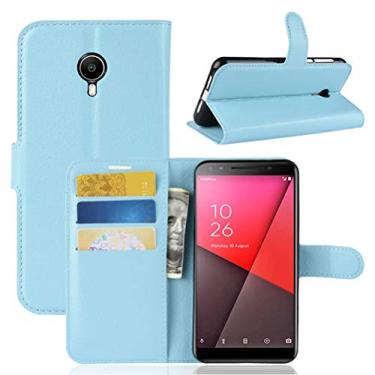 Imagem de Capa para Vodafone Smart N9 lite Capa carteira de couro com suporte flip para Vodafone Smart N9 lite Capa de proteção de telefone A capa com design simplificado