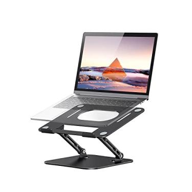 Imagem de JOIOT Suporte para laptop, suporte ajustável para mesa, suporte de alumínio para computador, suporte portátil para laptop, suporte dobrável para Mac, HP, ASUS, Acer, Surface ThinkPad, Dell Lenovo