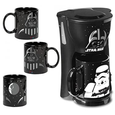 Imagem de Uncanny Brands Máquina de café Star Wars Darth Vader e Stormtrooper com 2 canecas - Cup of the Dark Side