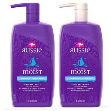 Imagem de Shampoo E Condicionador Aussie Com 865ml - Cabelo Hidratados