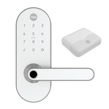Imagem de Combo Fechadura Digital YMC 420W Branco | Yale