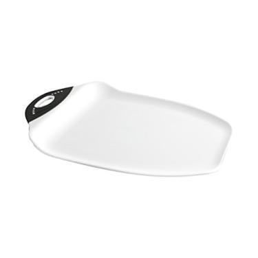 Imagem de Dexas Tábua de corte Chop & Scoop 24 x 33 cm, branca com alça preta