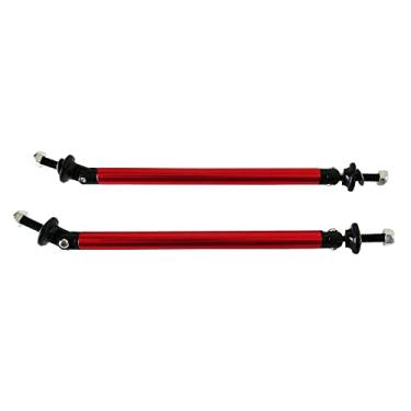 Imagem de MOTLTECH Hastes divisoras, barras de suporte ajustáveis de 200 mm para para-choques dianteiros, divisor de lábios, barras, vermelho, 2 peças