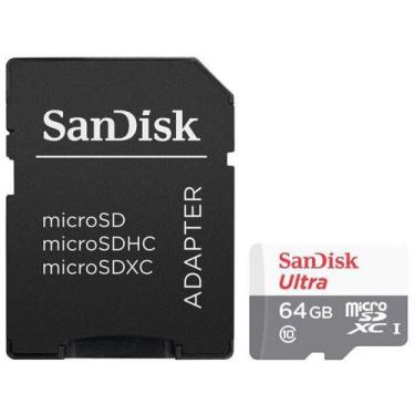 Imagem de Cartão de Memória 64GB Micro SDXC SanDisk  - Classe 10 Ultra
