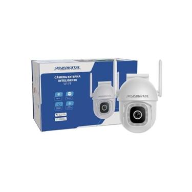 Imagem de Câmera de Segurança Externa NovaDigital CS-G13 IP Wi-Fi Protocolo OnVif Com Sensor de Movimento Detecção humana Áudio Bidirecional Certificação IP65 MicroSD até 256GB Compatível Com Alexa