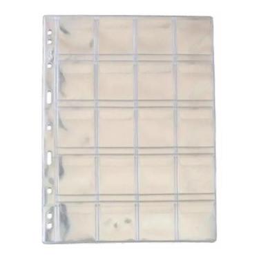 Imagem de Folhas Acetato Moedas 20 Divisões - 28x21.5cm - 3Bzn