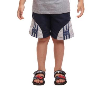 Imagem de Bermuda Tactel OX SILVER Infantil Com Bolsos, Menino, 8, Azul escuro