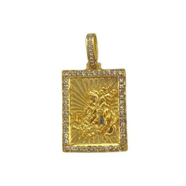 Imagem de Pingente são jorge g - banhado a ouro 18k - ToJoia18k