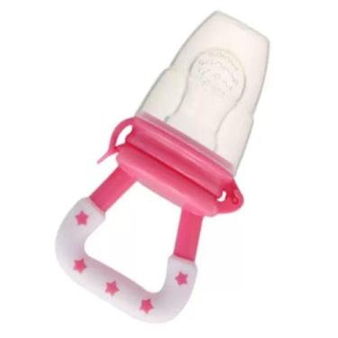 Imagem de Alimentador Infantil Frutas Bebe Bico Silicone Chupeta Rosa - Color Ba