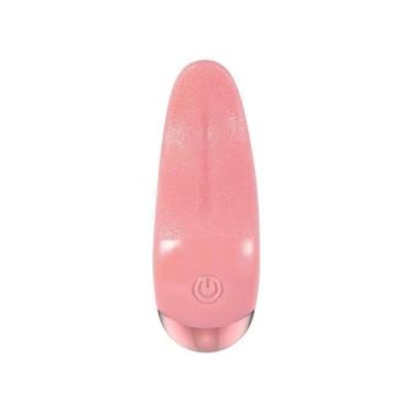 Imagem de Brinquedo sexual adulto inteligente com temperatura constante simulação de língua masturbador lambendo a língua orgasmo ponto G impacto adulto