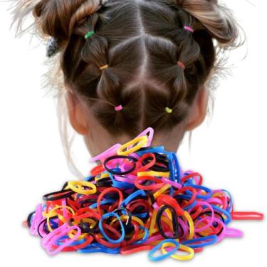 Imagem de 2000 Peças Xuxinha Liguinha Elástico Cabelo Feminino Pacote - Elástico
